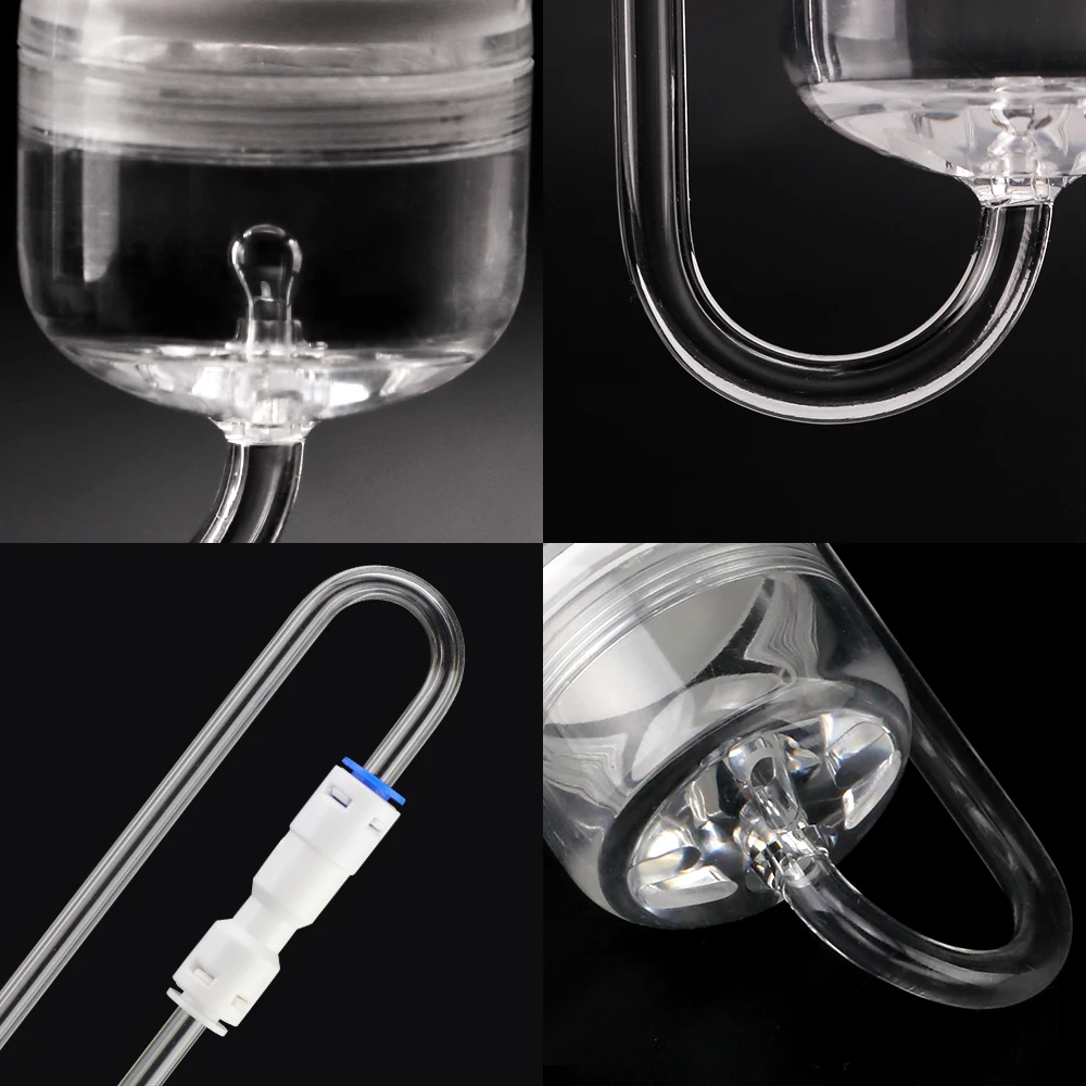 Transparent acrylic aquarium co2 diffuser atomizer