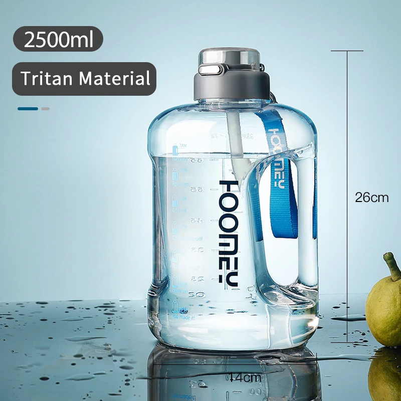 Large Capacity BPA Free Wide Mouth 1.5L 2.5L 1 gallon Sport Gym Clear Plastic PC Tritan Water Bottle Jug