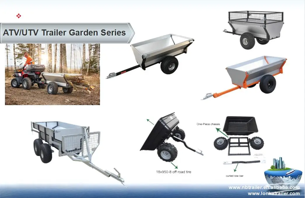 customize garden trailer ATV UTV or farm trailer for utility use