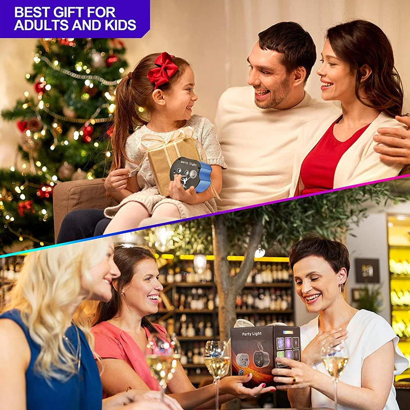 New Arrival Portable DJ Disco Stage Laser Light with Remote Control Sound Activated LED Projector RGB 48 Patterns Party Light