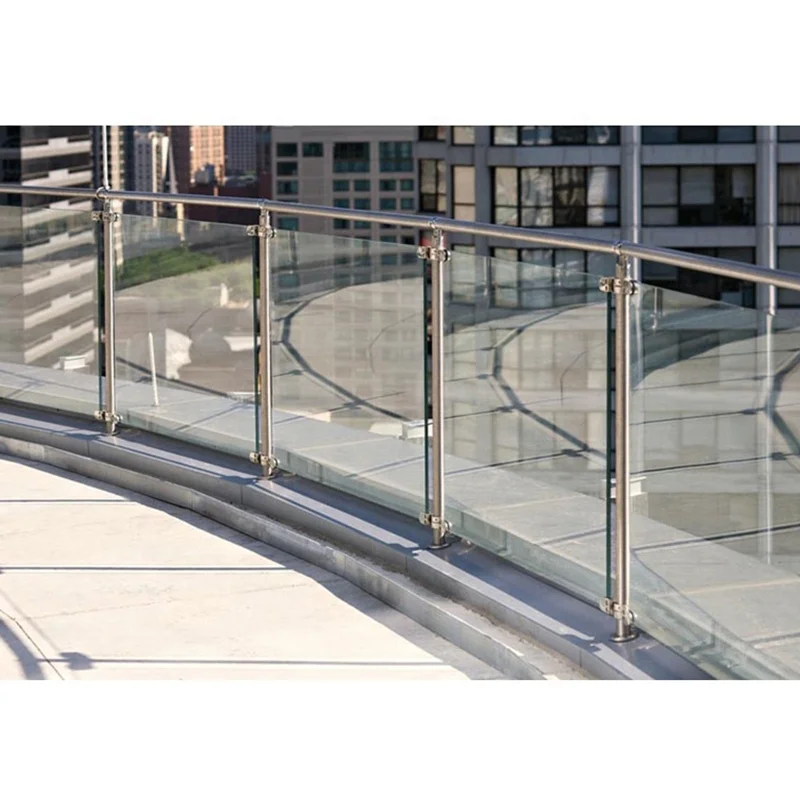 VIKO Top Sale Swimming Pool Round Spigot Glass Balustrade