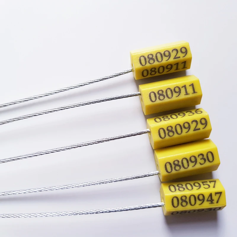 Guangzhou manufacturer 25cm high quality steel wire seals/cable tie seuriity seals for food factory and supermarket