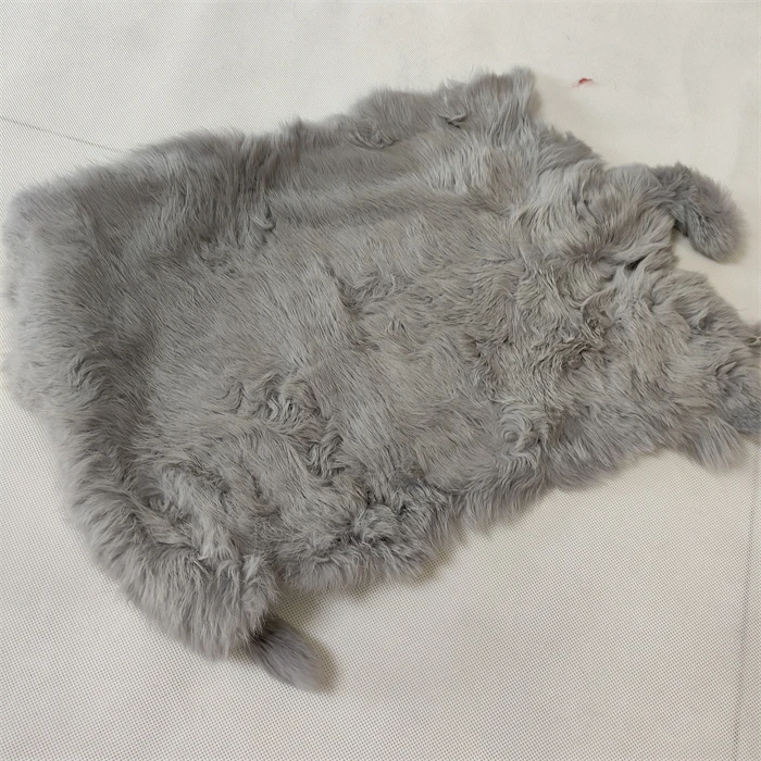 Natural Shape Origin Fur Plate Real Rex Rabbit Pelt Plates