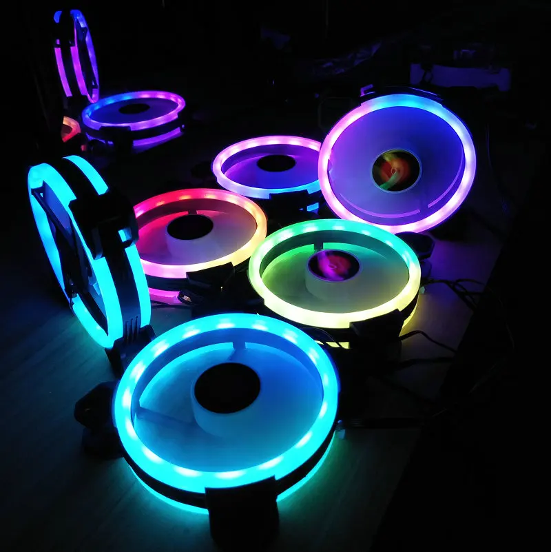 HOT SALE sunshine RGB fan 120mm computer case fan  PC cooler cooling fan  with controller