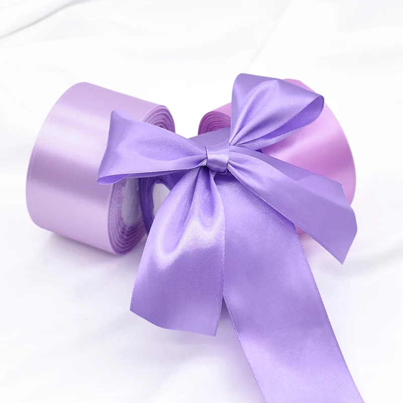 Hanfan Factory Ribbon 5cm 2inch Satin Ribbon Wedding Gift Decoration 25Yard Packaging Clothing Accessories Bow
