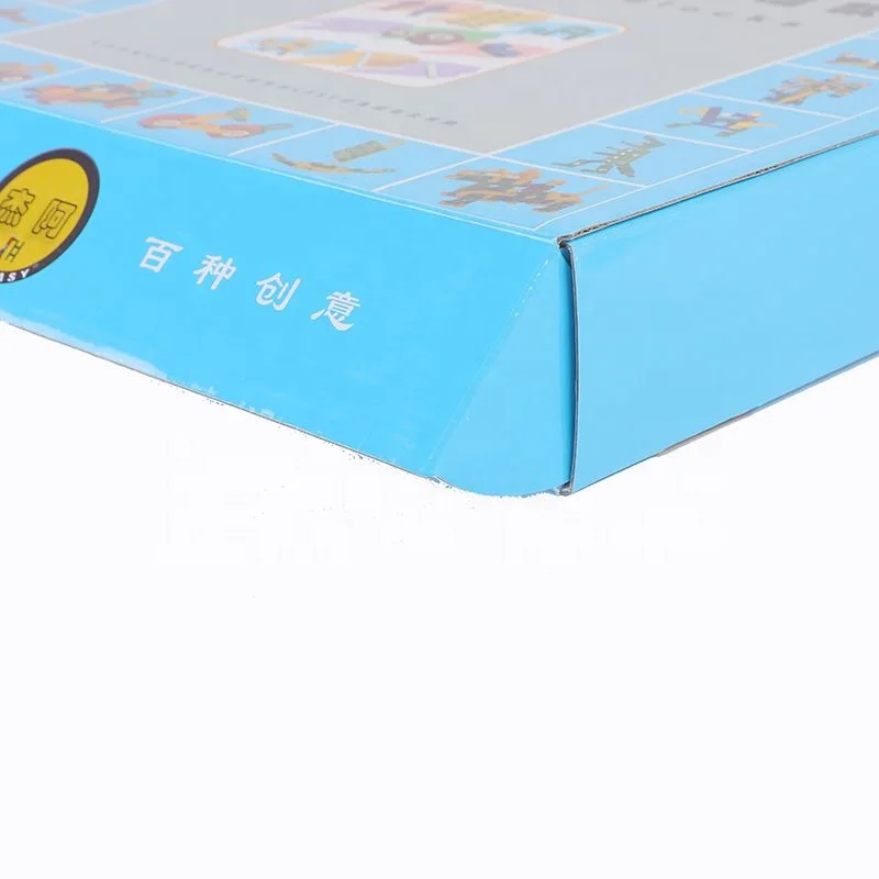 Custom Paper Corrugated Cardboard Paper Box Packaging Box For Toy Building Blocks in a variety of colors