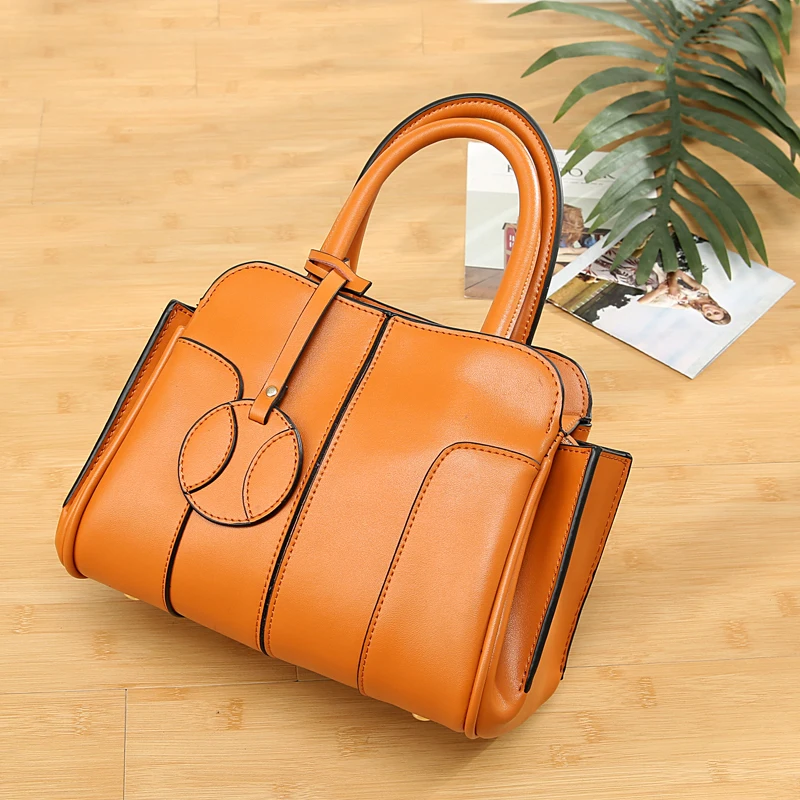 
TS8049 2020 Wholesale genuine leather handbag new shoulder bag large capacity messenger Tote bag top handle bag for women 