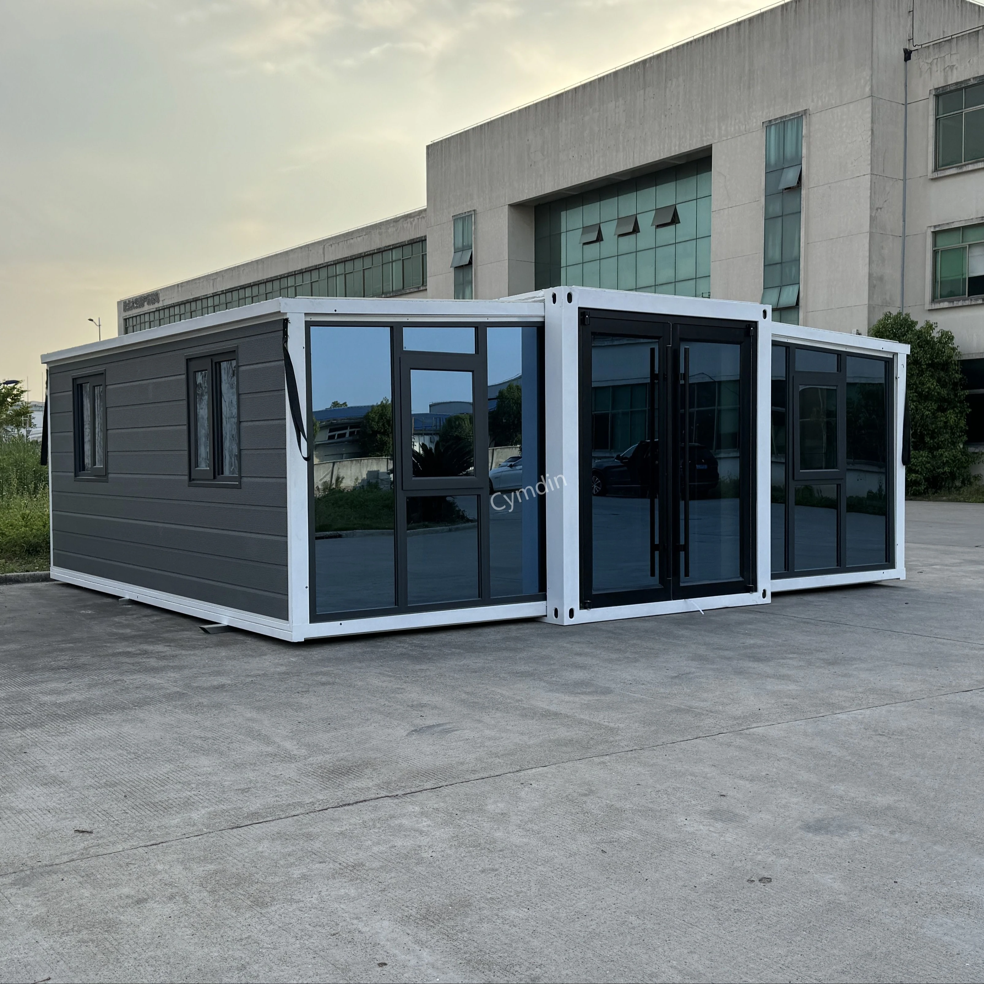 Cymdin 20/40 футов складной контейнер с двойным крылом современный сборный водонепроницаемый горячая Распродажа складная комната для занятий