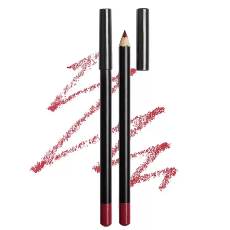 wholesale cruelty free lipliner pencil vegan brown matte waterproof lip liner private label