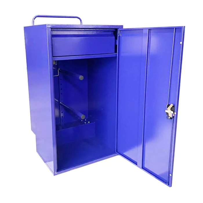 Metal Horse Saddle Trunk Box Steel Saddle Tack Locker Cabinet With Wheels