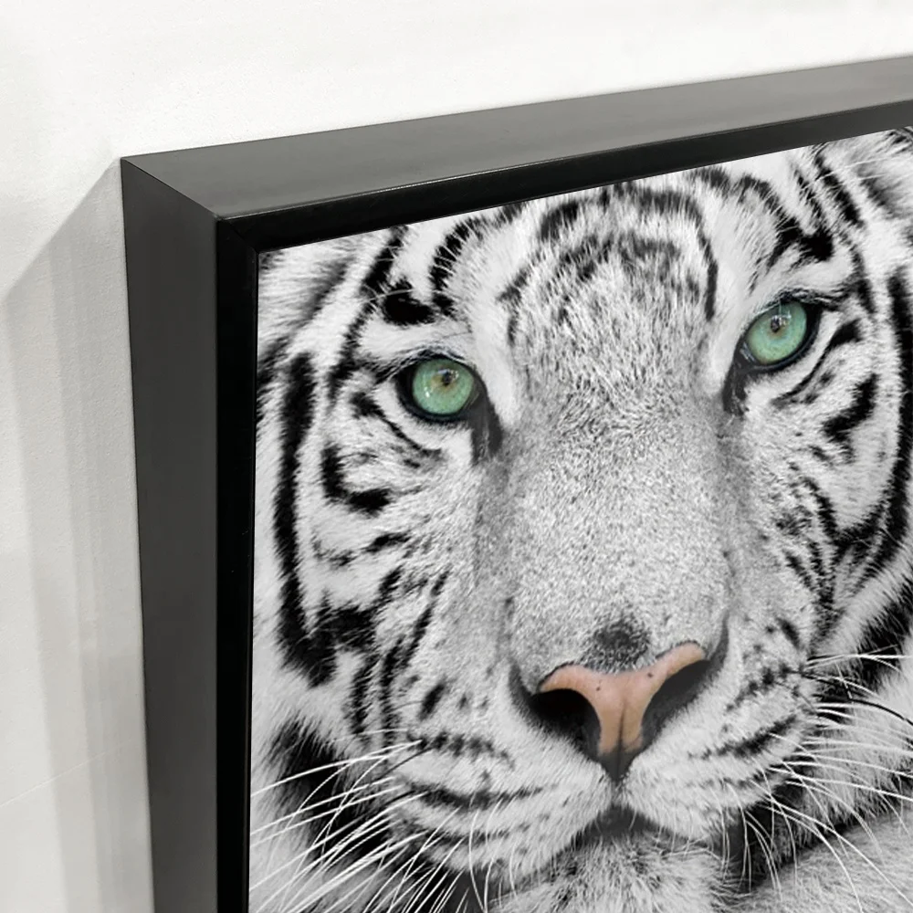 Hot Sales Crystal Clear Animal Black&White Tiger Acrylic Wall Art Prints Canvas Art Work Acrylic Painting Oil Painting for House
