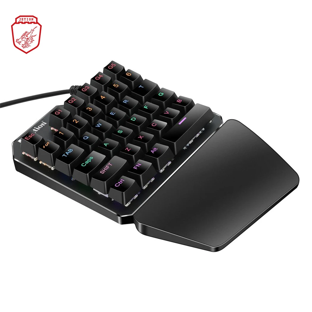 
Mini Professional One-Handed Gaming Keyboard pubg mobile game player accessories wired mechanical Computer keyboard For gamer 