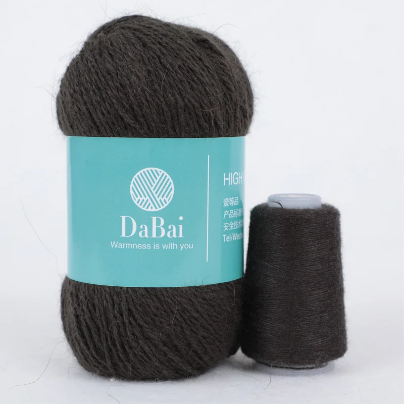 worsted wool blended knitting yarn inventory knitting yarn long mink wool yarn