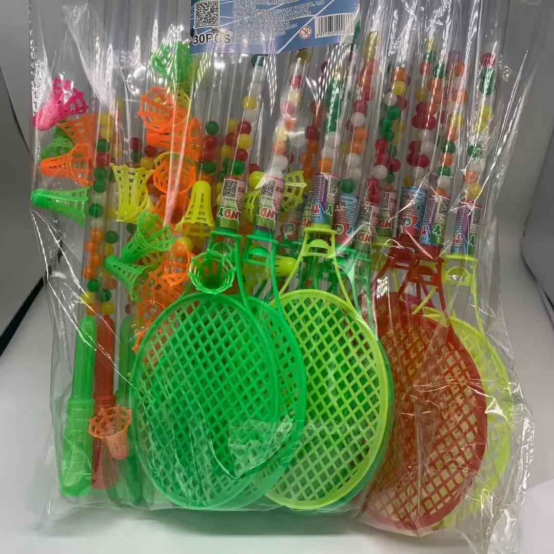 Tennis racket toy candy