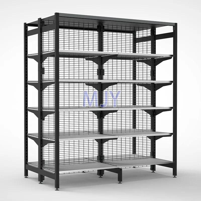  Австралия ига стиль четыре столба HEAVY DUTY с опорными полки супермаркета shelving