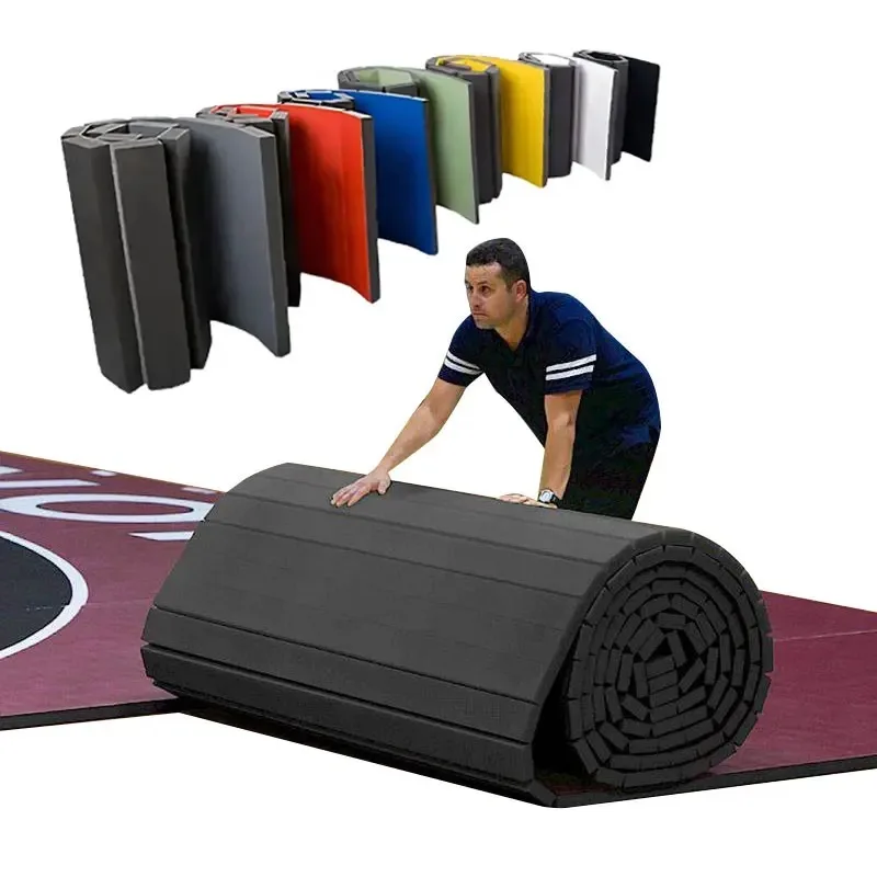 Jiu Jitsu Mat Dollamurs Flexible Roll Tatami Judo Mats/roll Out MMA BJJ Brazilian Martial Arts Studios customized Logo