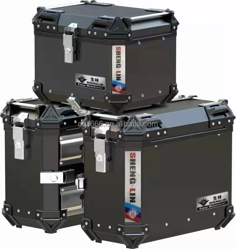 Motorcycle scooter off-road bike fashion side box X7 trunk aluminum magnesium alloy three box tail box