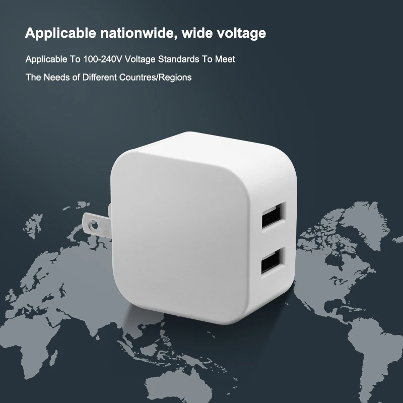 Зарядное устройство с 2 usb-портами, 5 В, 3,4 А, 18 Вт
