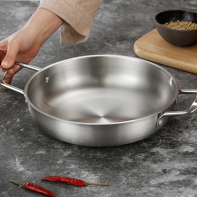 Hot sale stainless steel large capacity cooking pot induction hot pot shabu shabu pot