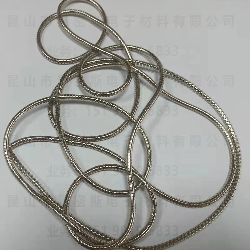 Free Samples Spiral EMC Gaskets Beryllium Copper Spiral Spring Strip High Temperature Resistant EMI Gasket