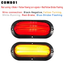 Universal attractive 10-30V Strobe Flashing LED tail lights For truck trailer Cars bus van RV caravan Pickup 4X4 Suv