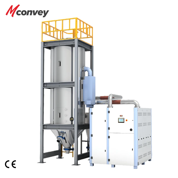 Plastics Industry large All-In-One ceramic Honeycomb Desiccant rotor plastic pellets dehumidifier dryer machine