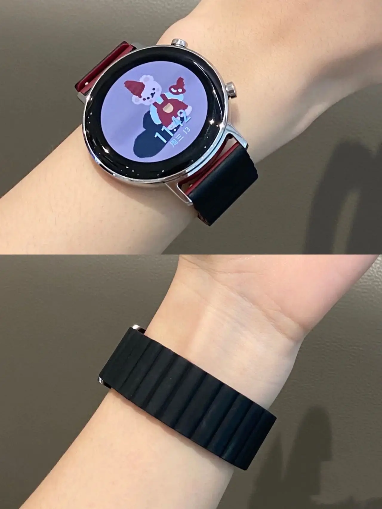 RYB 20mm Replacement Silicone Magnetic Watch Band Strap For Samsung Smart Watch Bracelet