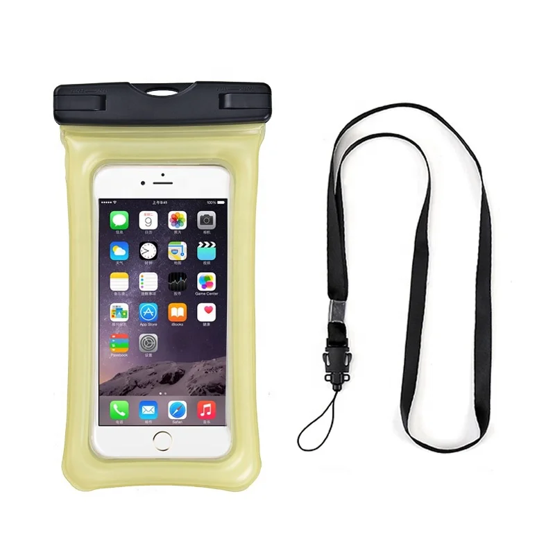 Mobile phone waterproof bag high sensitivity touch screen waterproof mobile phone shell air bag floating rope