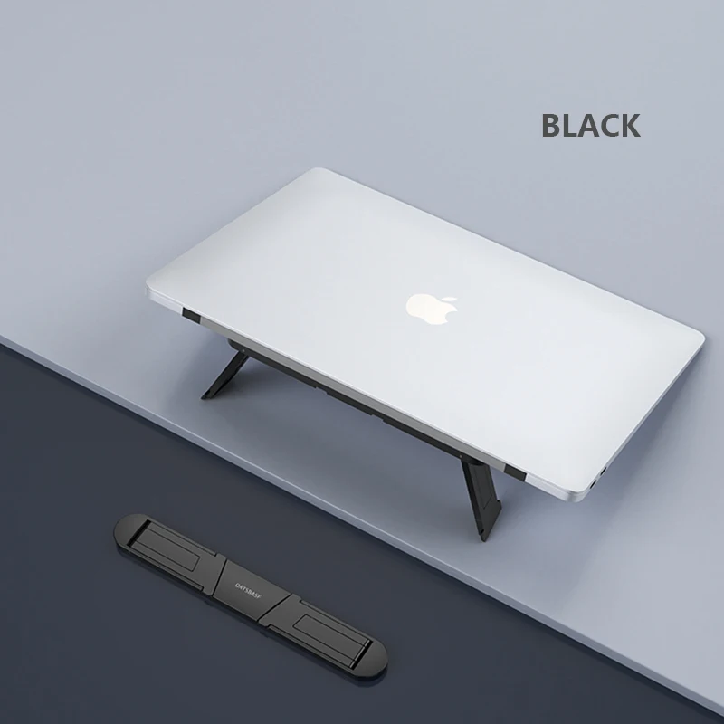 Home Office Mini ABS Plastic Height foldable Adjustable Portable one 2 Laptop Stand With usb Cooling Fan