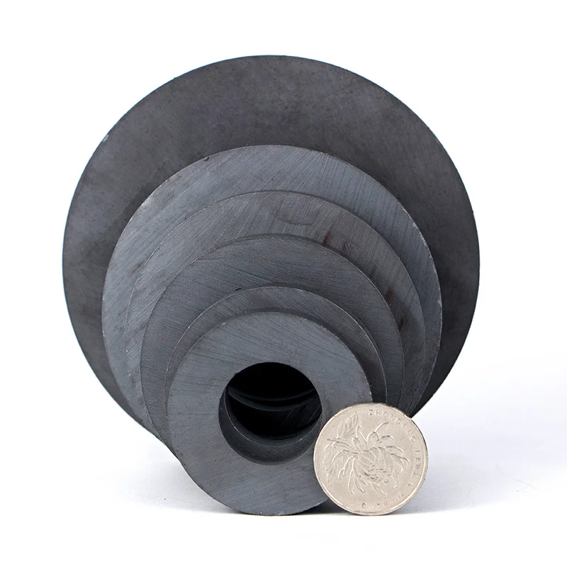 China Good Price Perfect Ring Shape Ceramic Ferrite Magnets For Project Speaker
