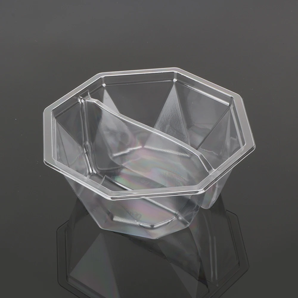 hengmaster disposable Small plastic 2 compartment octagon food packaging container box