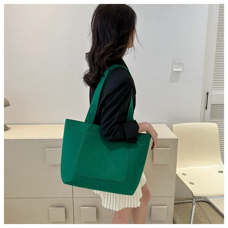fashion felt shopping bag custom color with high quality