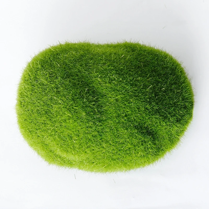 Yopin-2118 Foam Moss Grass Stone 9CM Decorative Artificial Moss Stones For Plant Wall