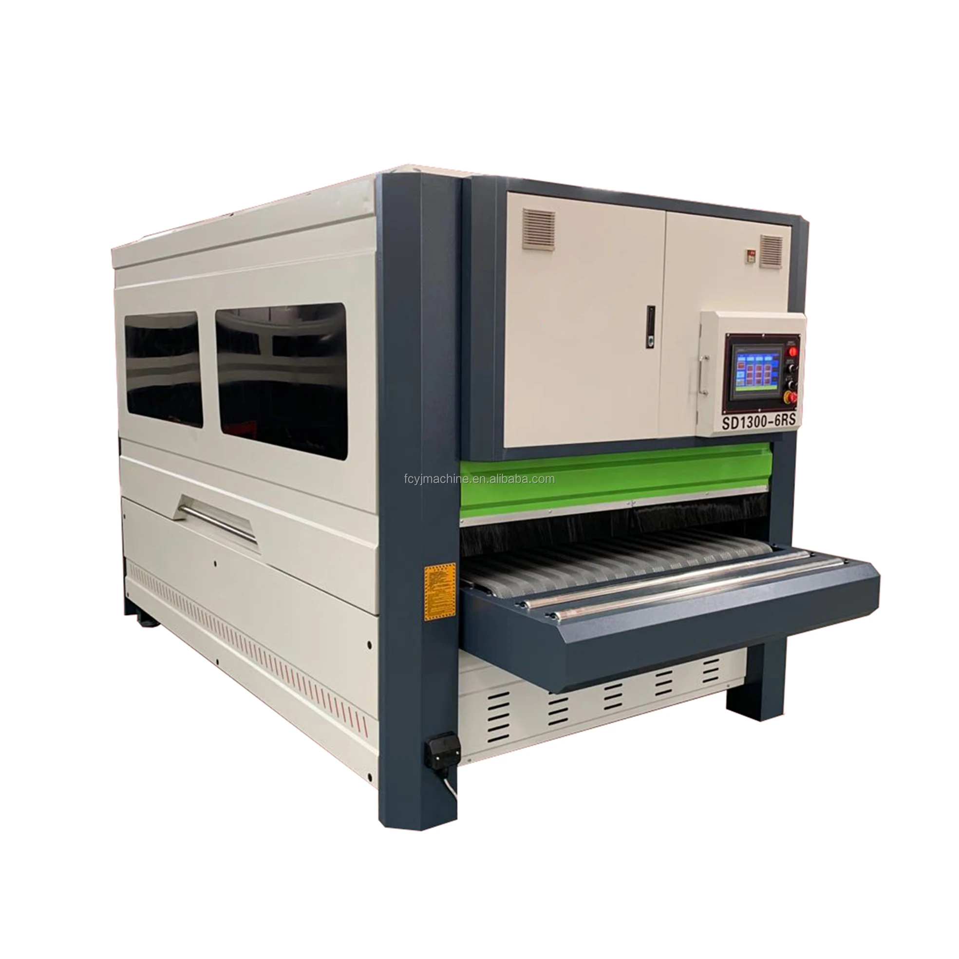 professional wood surface photo frame polishing MDF cabinet vacuum brush polish sanding machine