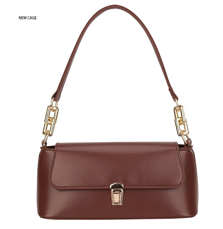 Brand New Arrival Custom Luxury Metal Lock Handbags Female Crossbody Bags Women Pu Leather Underarm Shoulder Bag