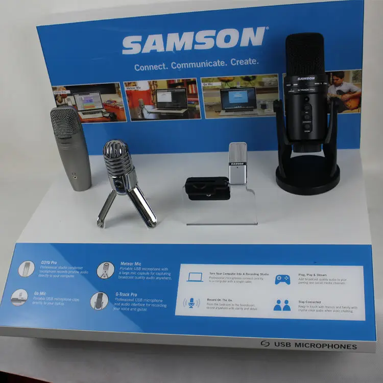 customize store display stand Microphones display stand