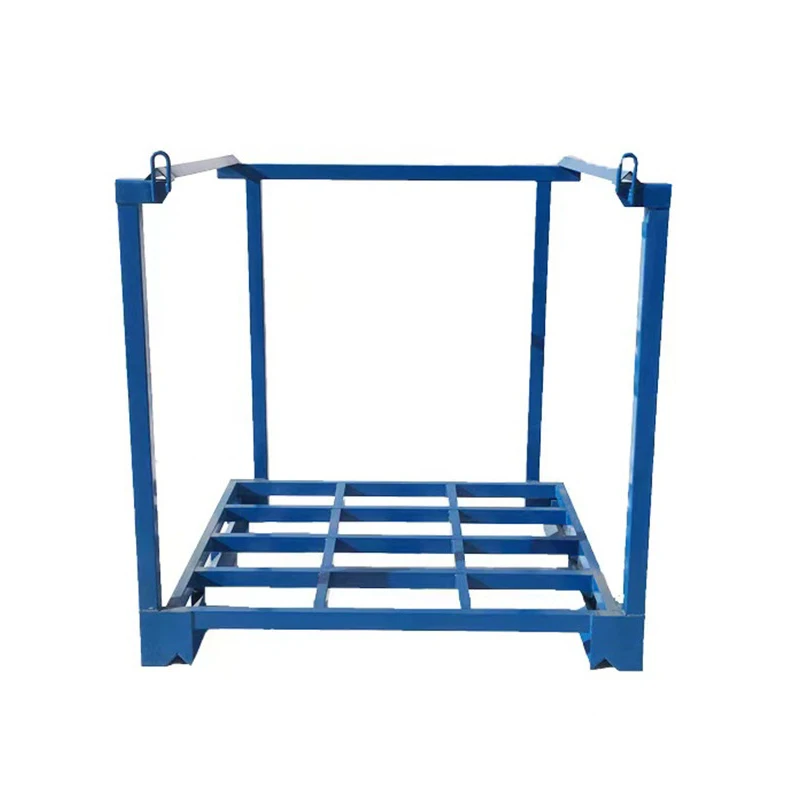 Hot sale detachable portable metal palletainer auto industry warehouse storage steel tyre nestainer rack