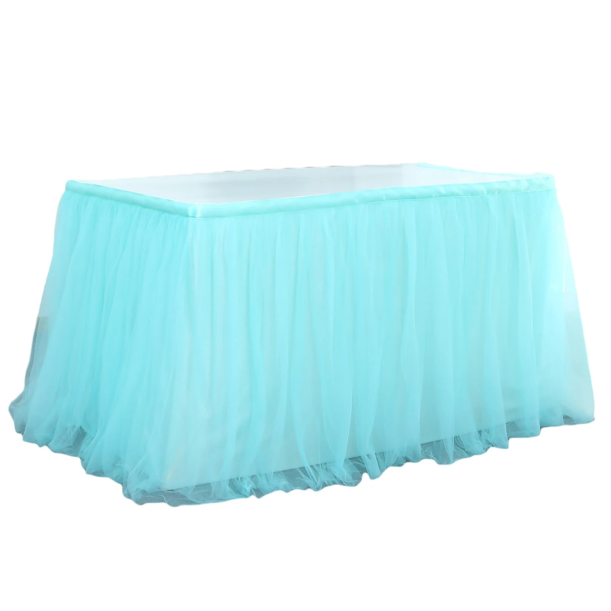 Factory Wholesale Table Skirts Birthday tutu Table Skirting Wedding Party Table Skirt For Halloween Party
