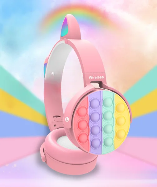 New Design Auriculares Pop It Earphone Toys Fidget Headset Headphones pop it Toys