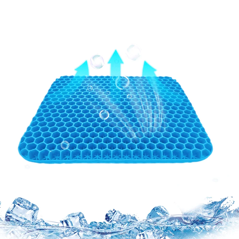 Upgraded Double Layer Machine, Washable Coccyx Cooling Office Chair Gel Cushion Orthopedic Seat Cushion