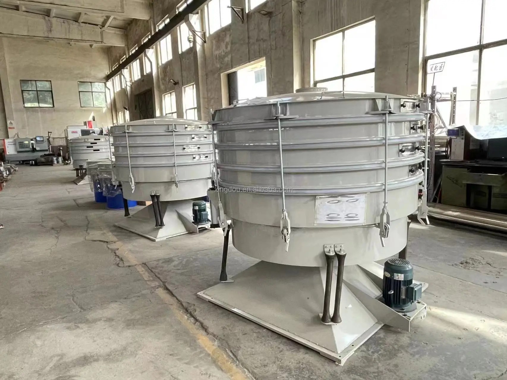 Small Round Swing Screen Equipment Circular Tumbler Swinging Grading Sieve Vibrating Sifter Screening Machine
