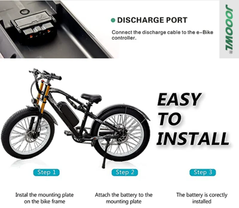 Hailong Samsuang LG Li-ion Battery for Electric Bicycle 36V 48V Ebike Battery with Charger 30A BMS 18650 Lithium Cells