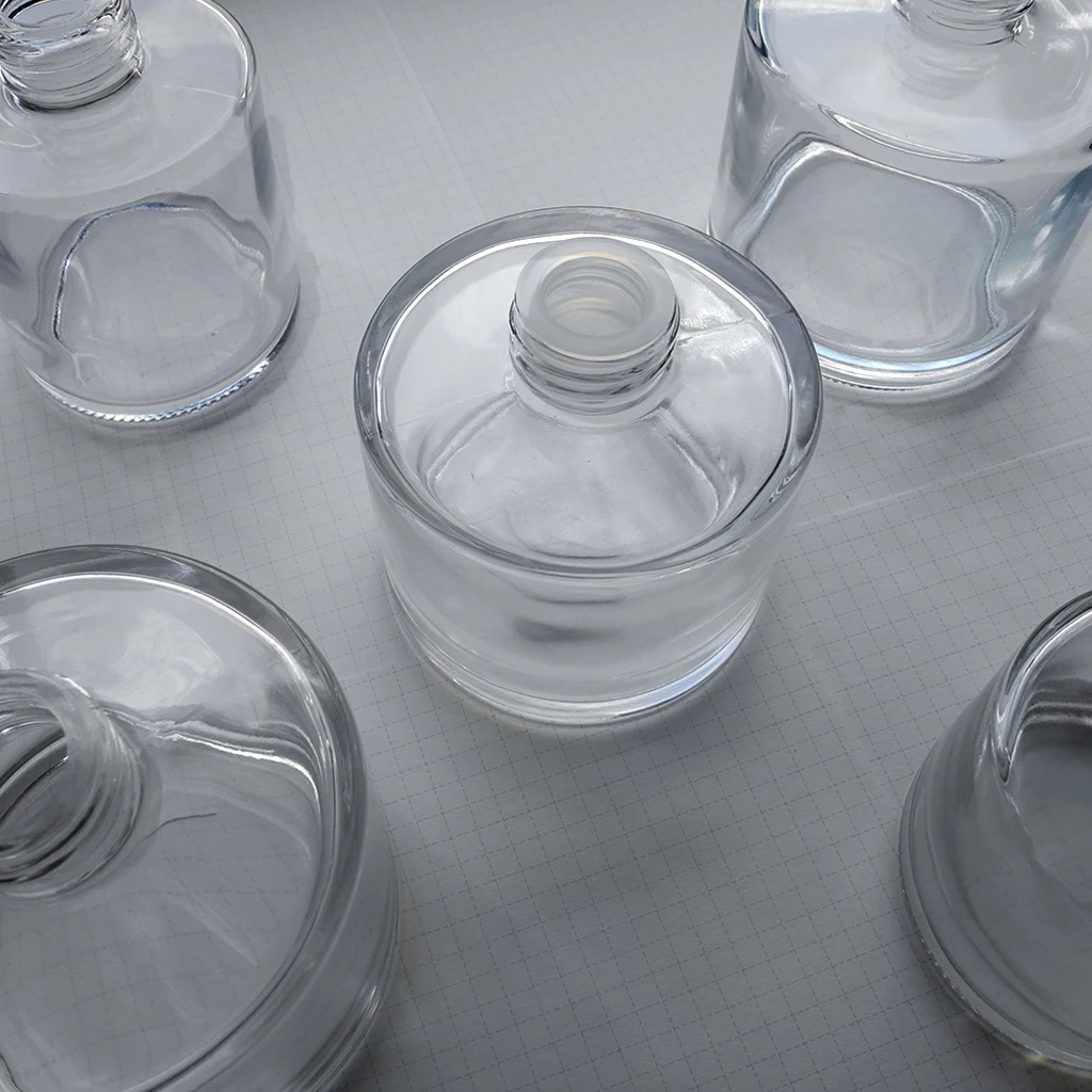 50ml 100ml 150ml transparent cylindrical aromatherapy glass bottle