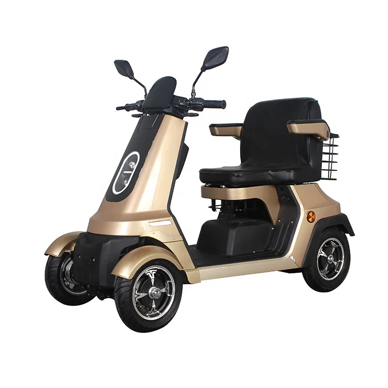 48V 3A Travel 4 Wheels Elderly Electric Scooter Disabled Handicapped Mobility Scooter For Seniors
