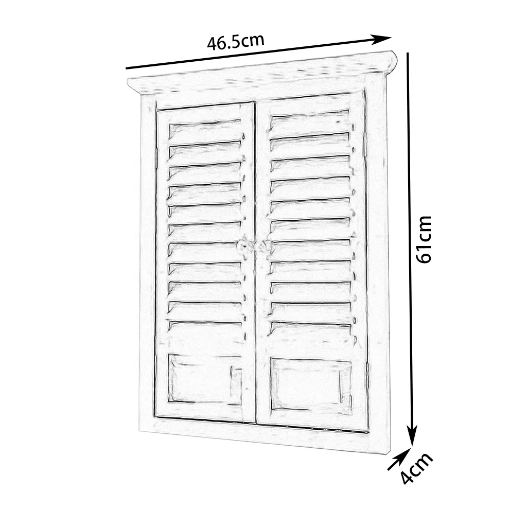 New design square window shape hanging mirror