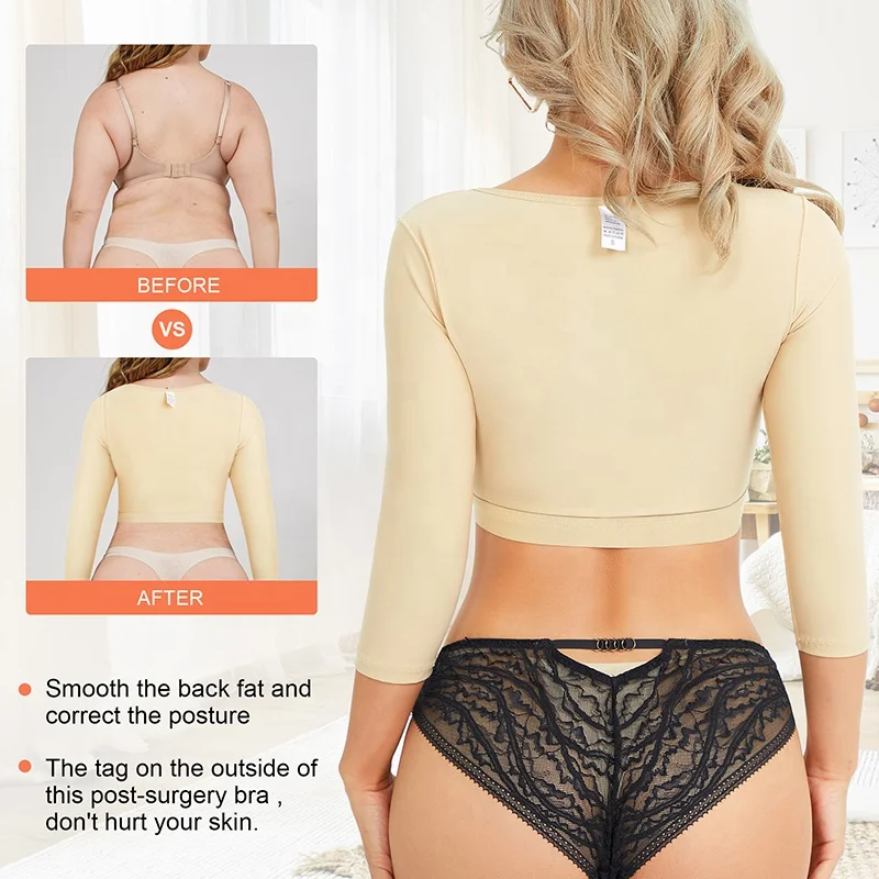 Wholesale Correct Posture Full Coverage Breast Surgery Care Support Bra Surgical Bras with Sleeves