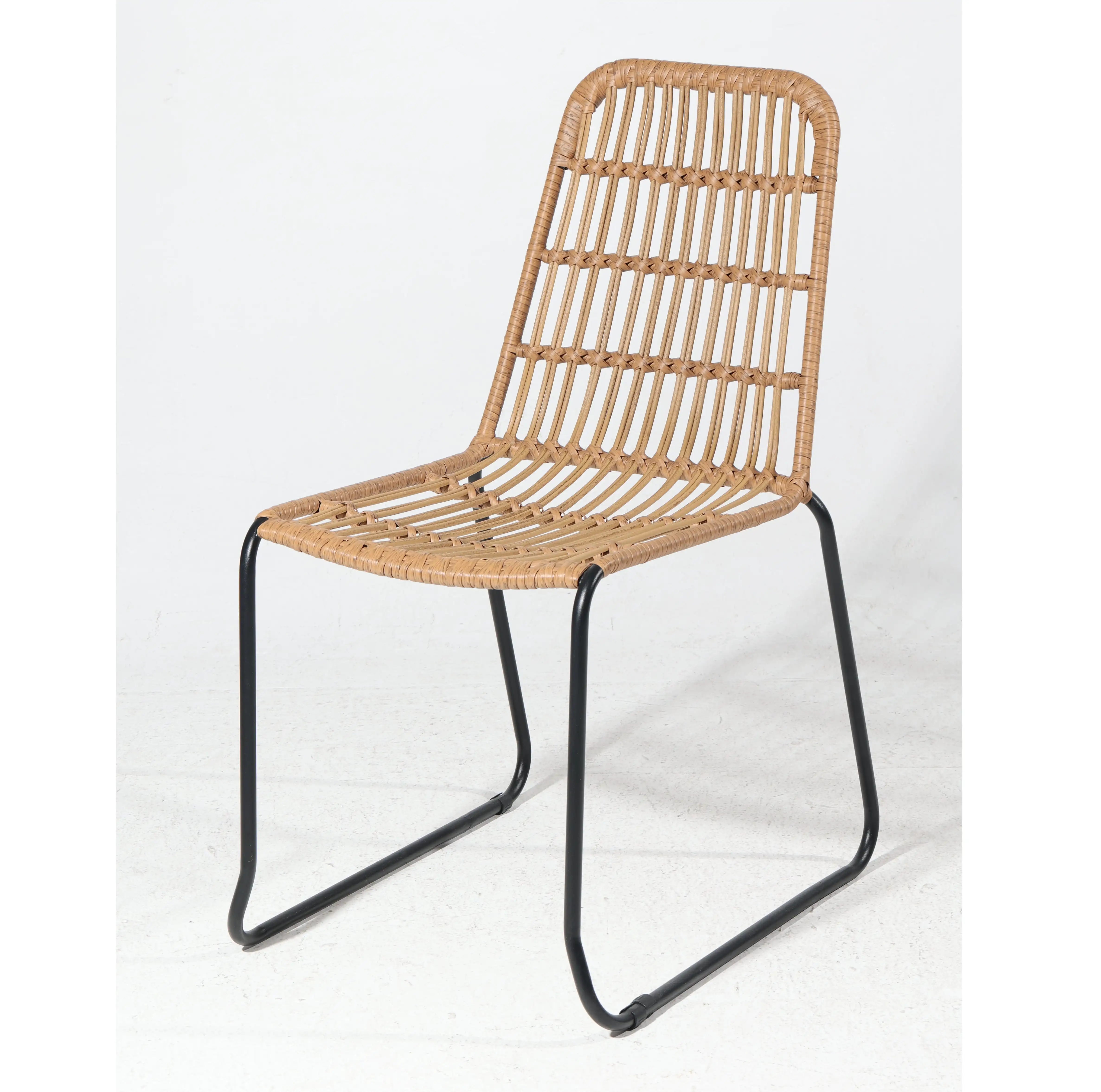 better quality  Outdoor Furniture Natural Rattan Bench steel furniture garden chair