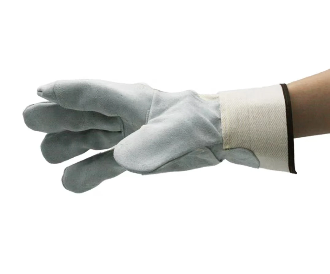 Hot Sale Working Gloves Leather Safety Gloves Cow Split Leather Welding Gloves For Industrial