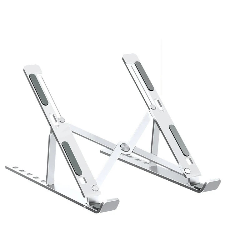 Factory Price Universal Fashion Folding Tablet Notebook Stand Silver/black Metal Item  Origin Type Inch Rotate Size