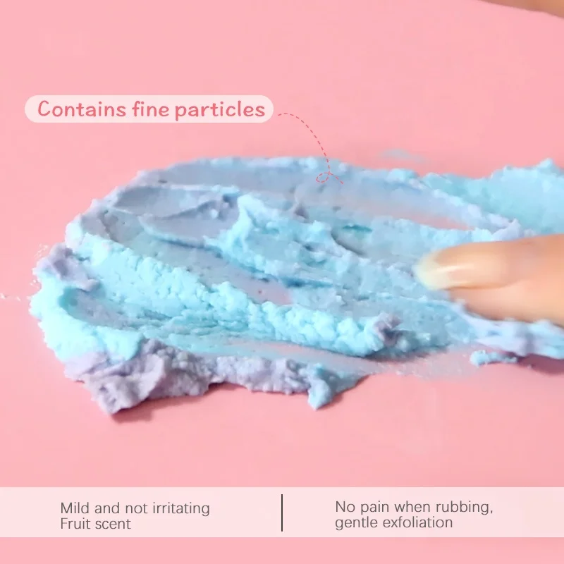 Оптовая продажа натуральный красочный фруктовый ароматизатор гель для душа отшелушивающее мыло уход за кожей скраб тела без этикетки